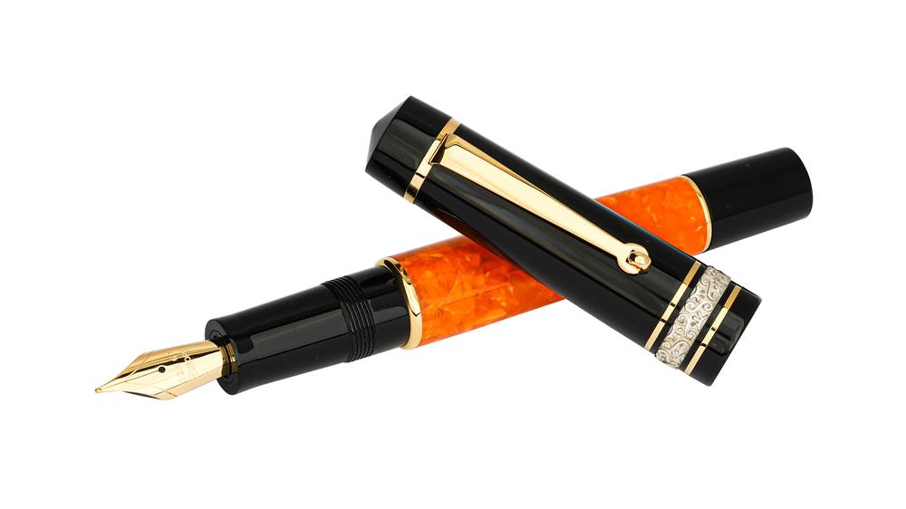 خودنویس تک یوروپن مدل ولکانو قطعات 22‌عیار- Europen Volcano