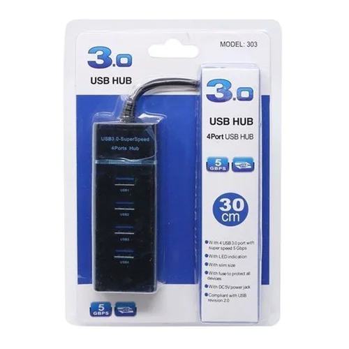 هاب ۴ پورت USB 3.0 مدل ۳۰۳ -XL